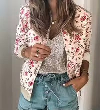 Rojo con flores blanco-rosas