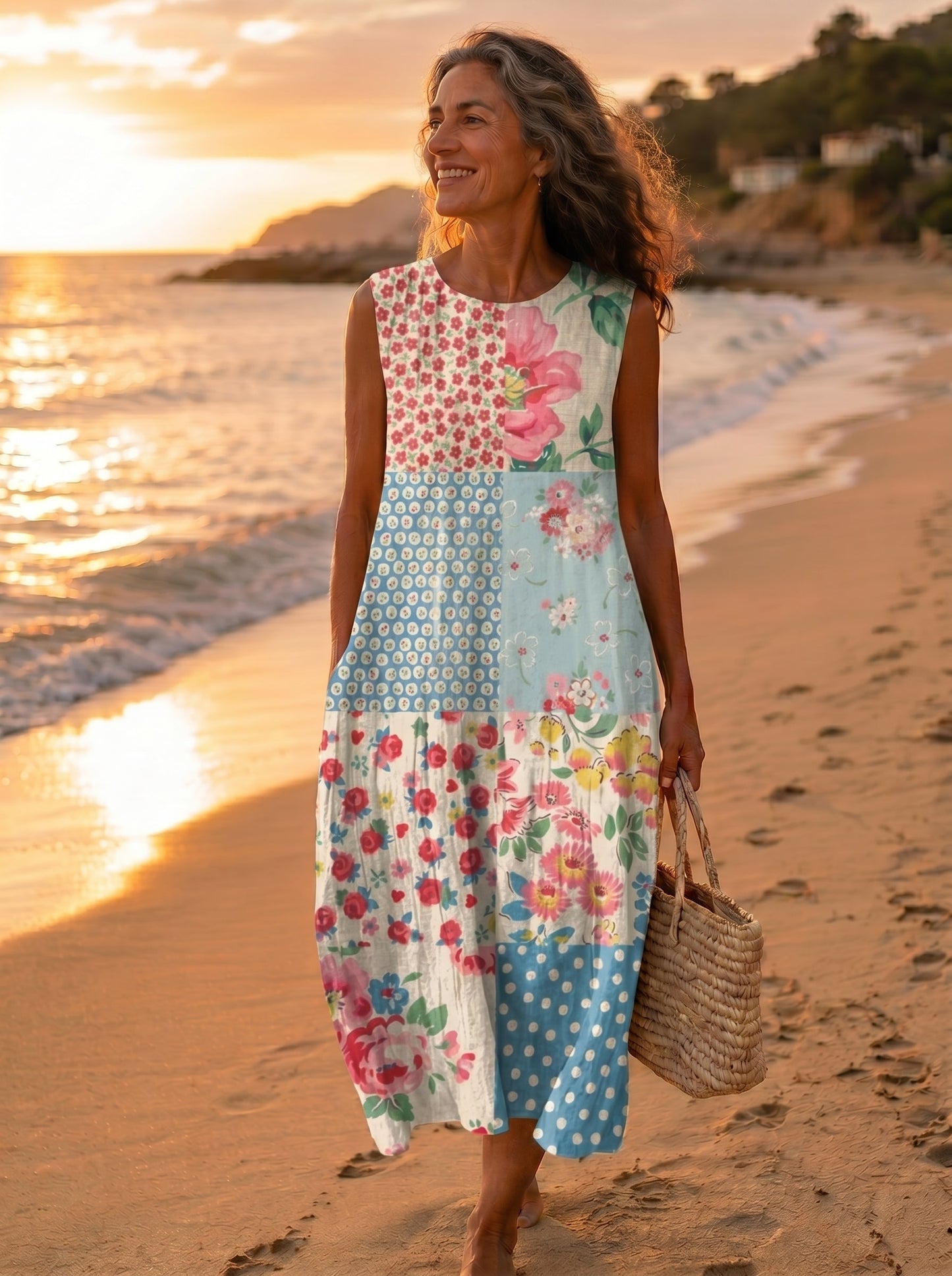 Lovisa | Midi šaty patchwork